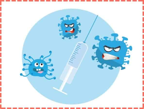 foto de vacunas y virus