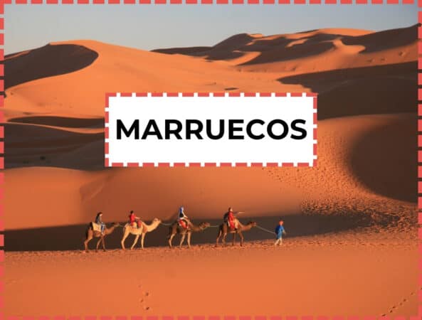 Imagen de marruecos con el texto "Marruecos" sobre ella.