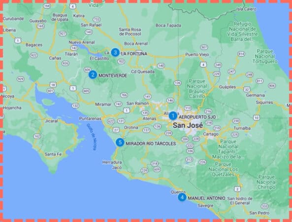 Imagen de itinerario de 7 dias para organizar un Viaje A Costa Rica